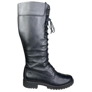 Timberland Women’s 14” Black Leather Riding Boots Size US 9